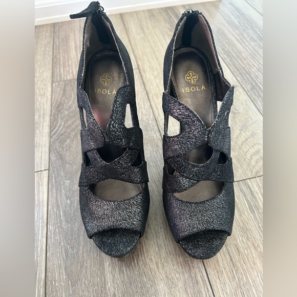 EUC Isola Womens Dallan Peep Toe Platform Pumps - Picture 6 of 8